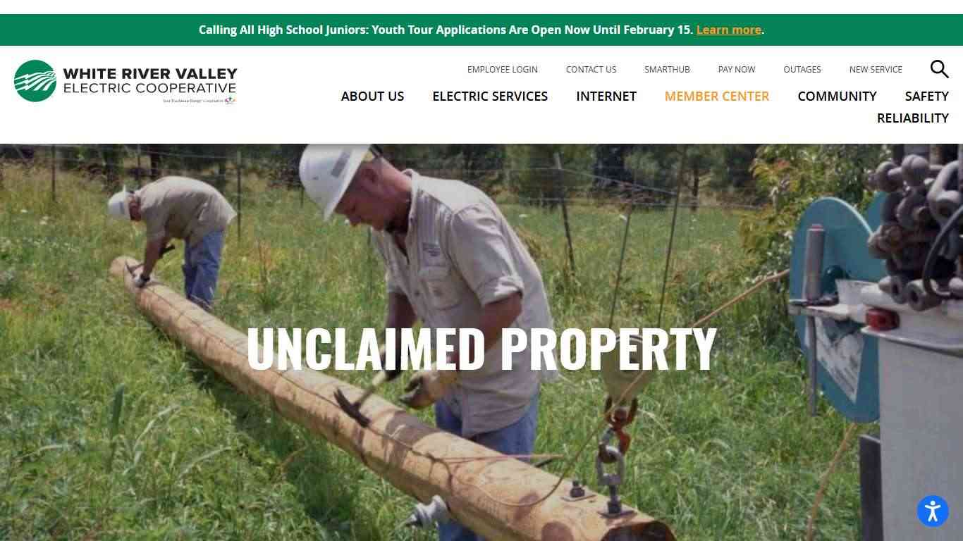 Unclaimed Property – White River Valley Electric Cooperative